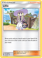 Lillie Sun & Moon Pokemon Card