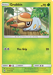 Grubbin Sun & Moon Card List