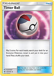 Timer Ball Sun & Moon Pokemon Card