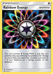Rainbow Energy Sun & Moon Pokemon Card