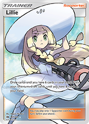Lillie Sun & Moon Pokemon Card