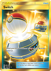 Switch Sun & Moon Pokemon Card