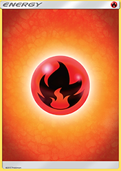 Fire Energy Sun & Moon Pokemon Card