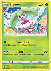 Steenee Sun & Moon Pokemon Card