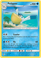 Pelipper Sun & Moon Pokemon Card