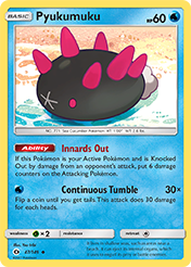 Pyukumuku Sun & Moon Pokemon Card