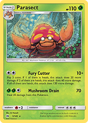 Parasect Sun & Moon Card List