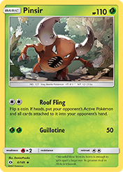 Pinsir Sun & Moon Card List