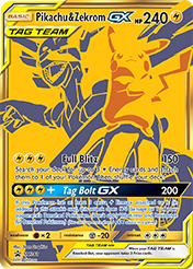 Pikachu & Zekrom GX SM Black Star Promos Pokemon Card