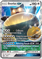 Snorlax-GX SM Black Star Promos Pokemon Card