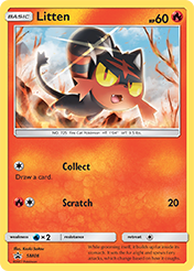 Litten SM Black Star Promos Pokemon Card