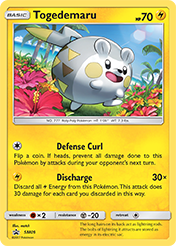 Togedemaru SM Black Star Promos Card List