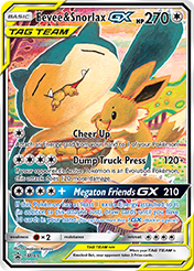 Eevee and Snorlax GX