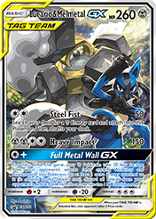 Lucario & Melmetal-GX SM Black Star Promos Pokemon Card