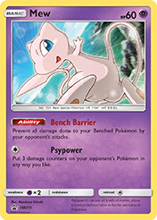 Mew SM Black Star Promos Pokemon Card