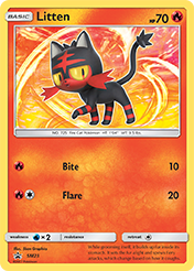 Litten SM Black Star Promos Pokemon Card