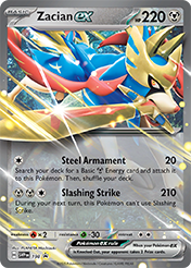 Zacian EX SV Black Star Promos