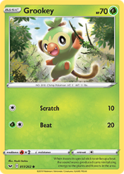 Grookey Sword & Shield Pokemon Card