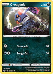 Croagunk Sword & Shield Pokemon Card