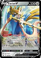 Zacian V Sword & Shield Pokemon Card