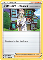 Professor's Research (Professor Magnolia) Sword & Shield Pokemon Card