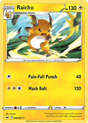 Raichu Sword & Shield Pokemon Card