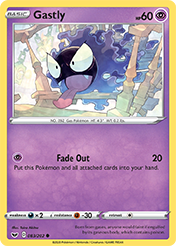 Gastly Sword & Shield Pokemon Card