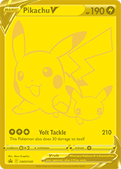 Pikachu V SWSH Black Star Promos Pokemon Card