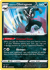 Galarian Obstagoon SWSH Black Star Promos Pokemon Card