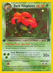 Dark Vileplume Team Rocket Card List