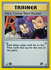Here Comes Team Rocket! Team Rocket Pokemon Card