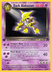 Dark Alakazam Team Rocket Card List