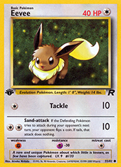 Card image - Eevee - 55 from Team Rocket