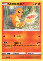 Charmander Team Up Card List