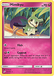 Mimikyu Team Up Pokemon Card