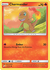 Charmander Team Up Card List