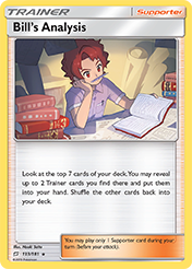 Bill's Analysis Team Up Pokemon Card