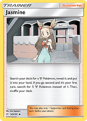 Jasmine Team Up Pokemon Card