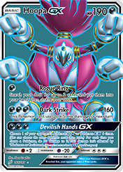 Hoopa-GX Team Up Pokemon Card