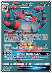 Incineroar-GX Team Up Pokemon Card