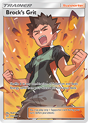Brock's Grit Team Up Pokemon Card
