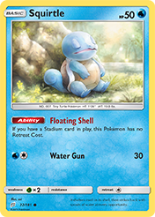 Squirtle Team Up Pokemon Card