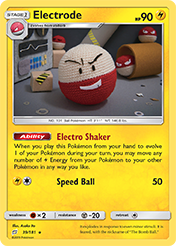 Electrode Team Up Pokemon Card