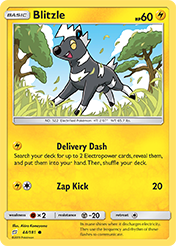 Blitzle Team Up Pokemon Card