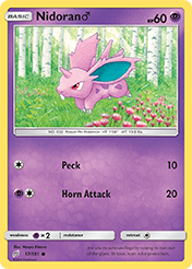Nidoran♂ Team Up Pokemon Card