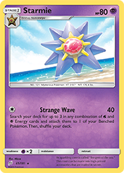 Starmie Team Up Pokemon Card