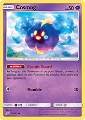 Cosmog Team Up Pokemon Card