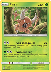 Pinsir Team Up Card List