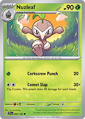 Nuzleaf Temporal Forces Card List