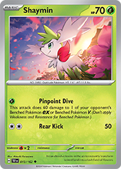 Shaymin Temporal Forces Card List